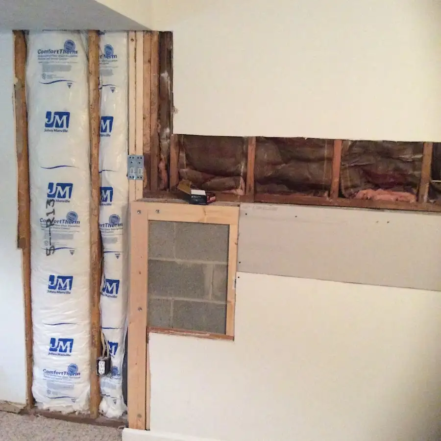 Wall insulation replacement during Structural Drying in Jurupa Valley